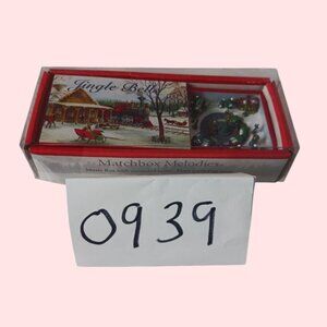 Mr. Christmas Matchbox Melodies Jingle Bells Music Box W/ Animated Scene Plays S